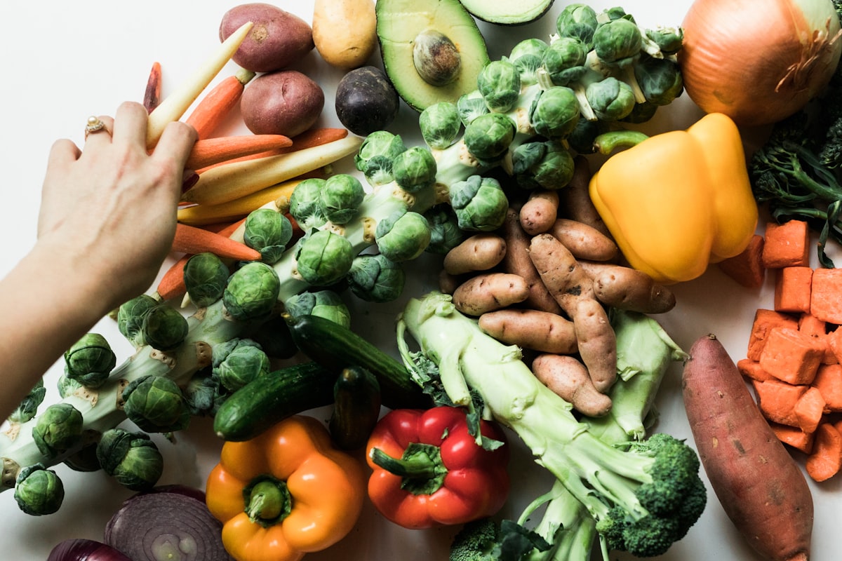 Family preparing healthy meal together